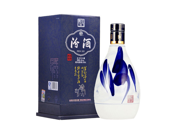 长寿回收青花汾酒30年杏花村汾30三十年汾酒青花瓷
