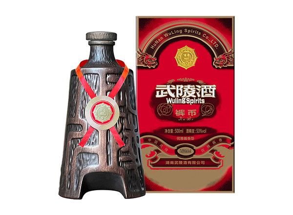 长寿回收武陵酒裤币53度酱香型白酒500ml/1L礼盒装裤币武陵酒收购