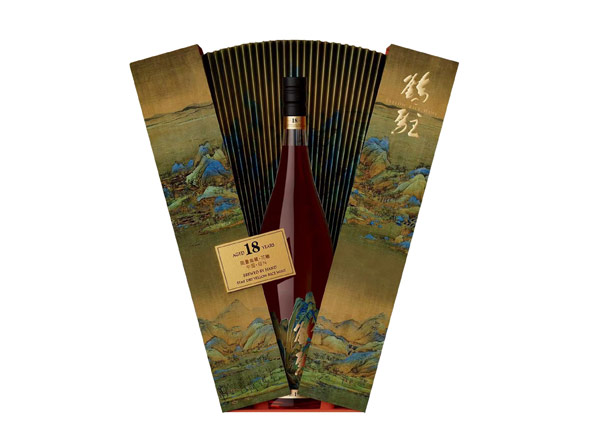 长寿鹤驻18年黄酒回收鹤驻新花雕18年珍藏版千里江山图