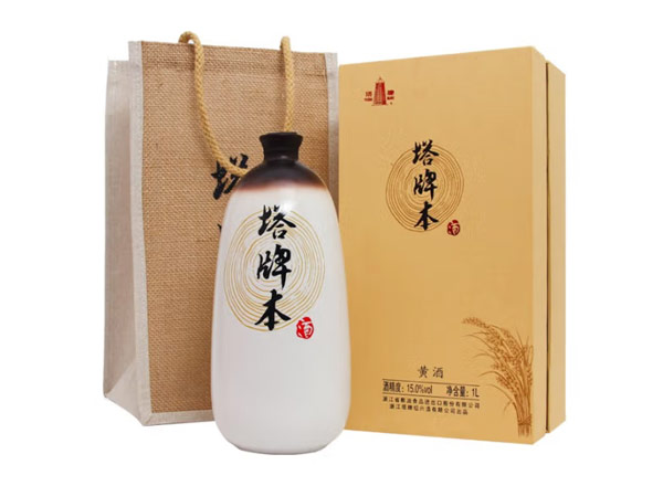 长寿塔牌黄酒回收塔牌本酒500ml/1000ml绍兴黄酒花雕酒礼盒