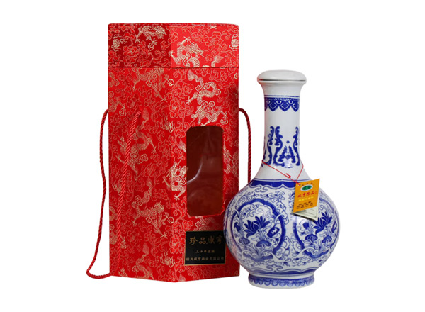 长寿咸亨黄酒回收珍品咸亨三十年花雕酒青瓷瓶盒装绍兴黄酒2.5L