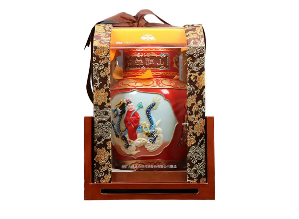 长寿古越龙山黄酒回收古越龙山状元及第二十年陈酿2.5L工艺浮雕黄酒