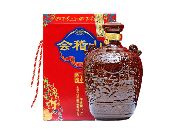 长寿回收会稽山二十年黄酒陶坛20年陈酿2.5L花雕酒